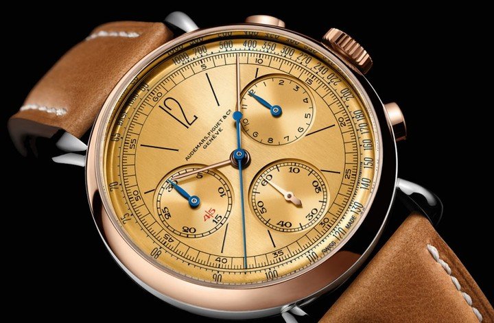 A 500-piece limited edition, [RE]Master01 (Ref. 26595SR) from 2020 was the first model in this ambitious programme. It retained the distinctive aesthetic of a 1943 chronograph with a two-tone steel and pink gold case enriched with a gold-toned dial.
