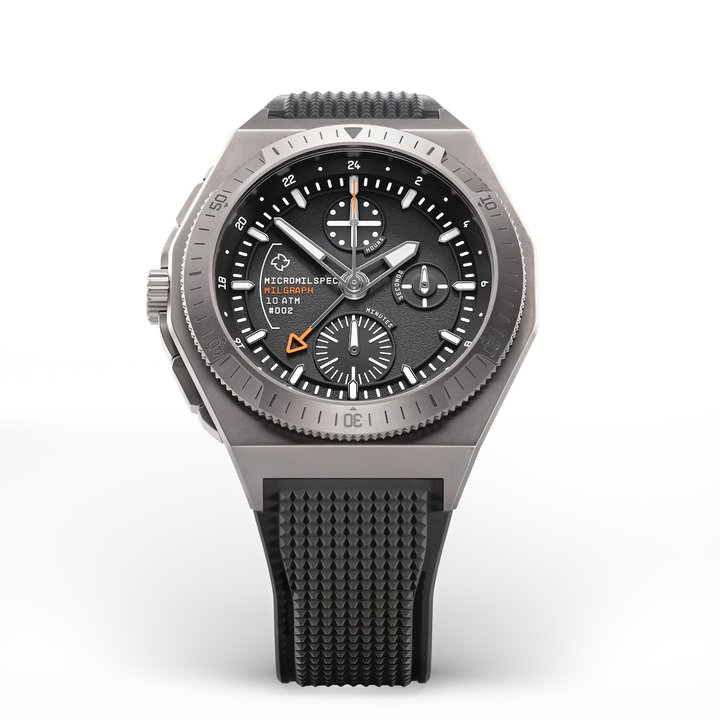 Micromilspec launches the Milgraph left-hand chronograph