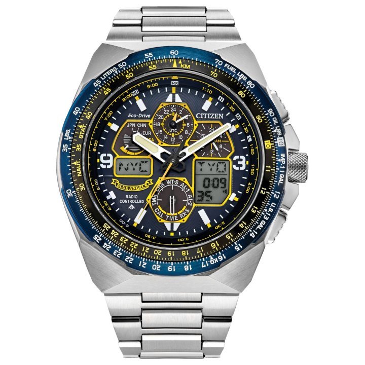A new Citizen Promaster Blue Angels Skyhawk takes to the skies 