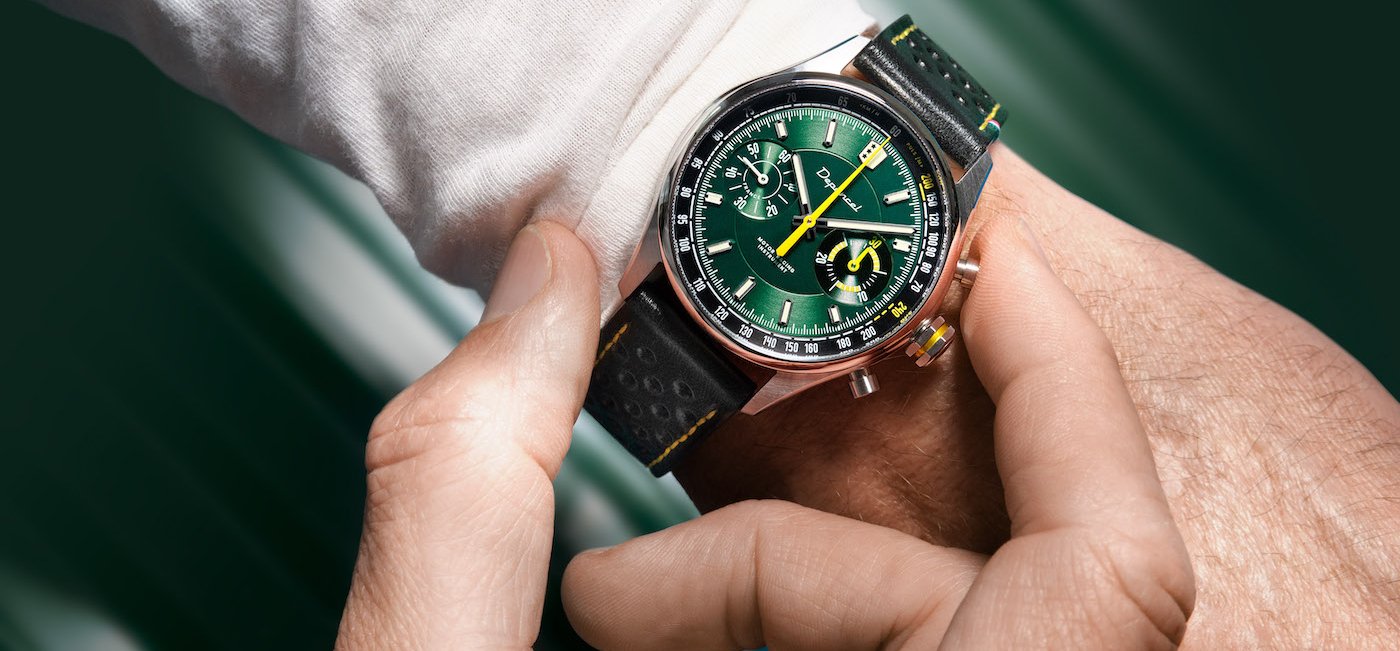 Depancel shifts gears with Allure Manual Chronograph British Racing Green