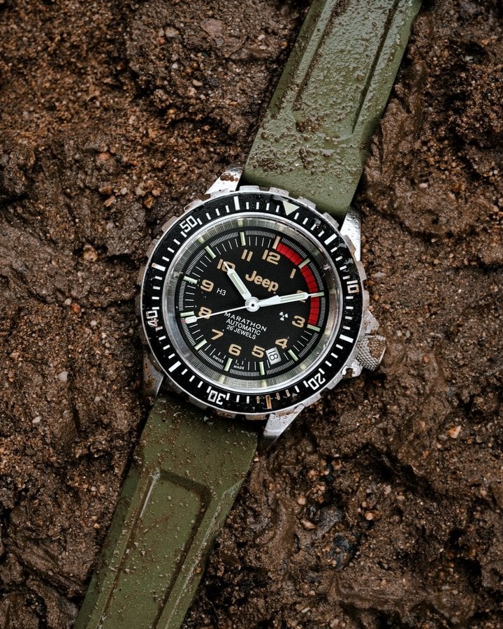 Wein: “If our watch were a car, it would be a Jeep. It has always been affordable to good, hard-working people. This is a beautiful design, the quality is excellent, and even the rubber straps are made in La Chaux-de-Fonds.”