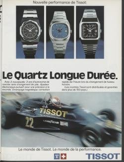 Tissot & Loris Kessel partnership featured in Europa Star in 1977