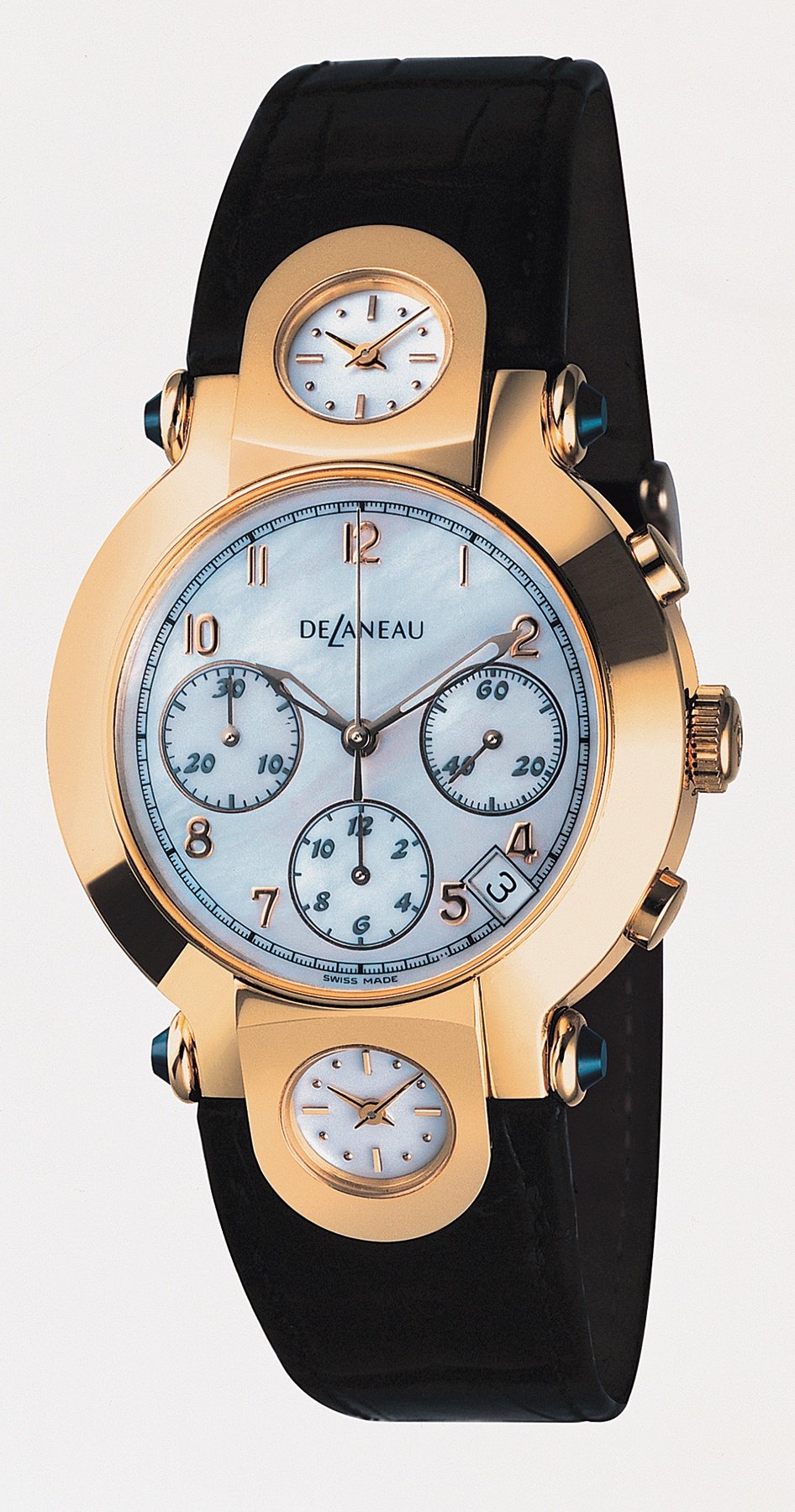 Delaneau Three Time Zones Chronograph