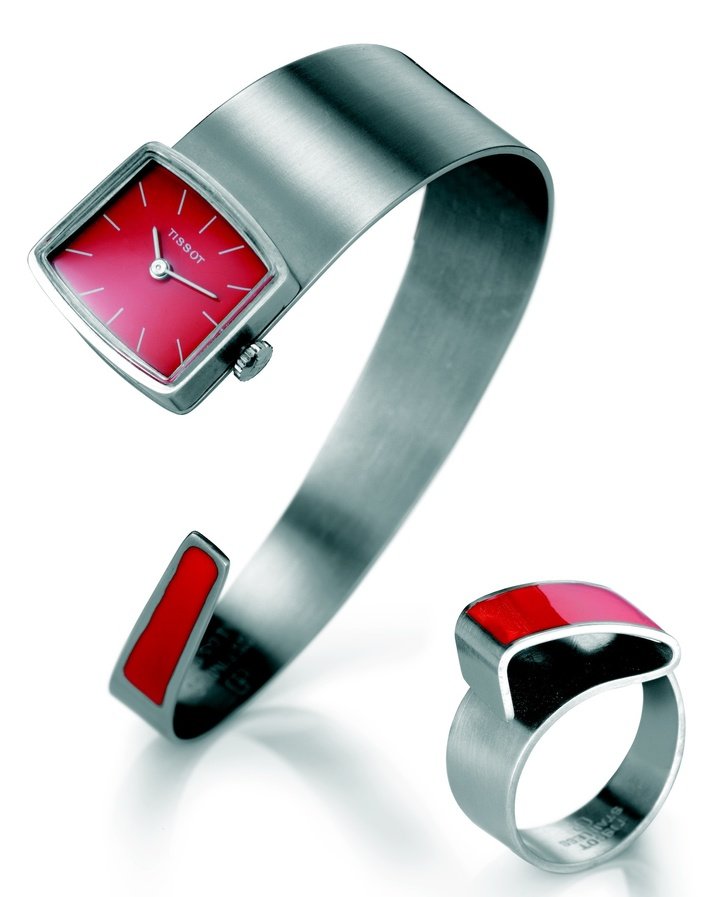 Tissot Pinky watch and matching ring, 1971. Tissot Museum Collection