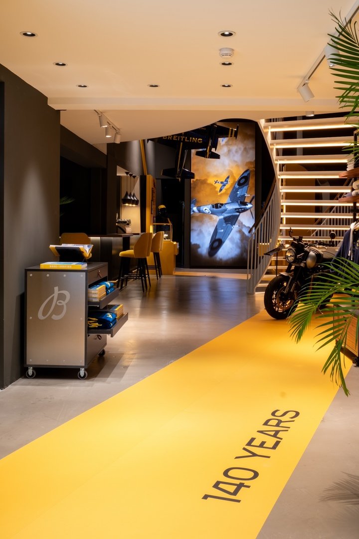 Breitling opened its first pop-up museum in Zurich's old town for its 140th anniversary.