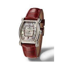 Waltham Lord Classic Jewellery LW45 on Leather Strap Red