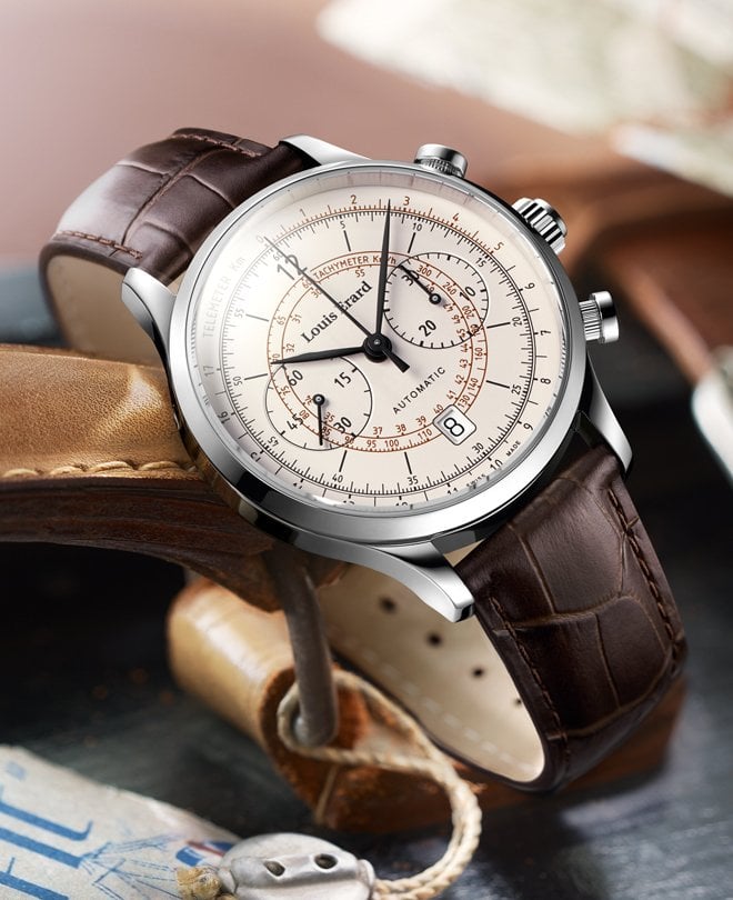 Louis Erard Automatic Wristwatch Diameter Chrono Functions