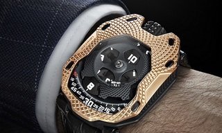 Urwerk's latest model is raging gold