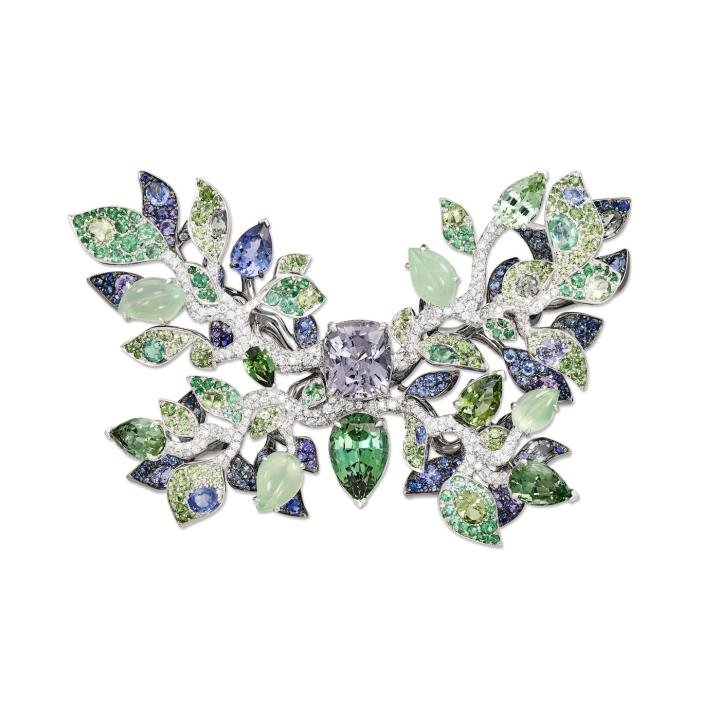 Tiffany & Co. Vintage Gold, Sapphire And Emerald Flower Brooch Available  For Immediate Sale At Sotheby's