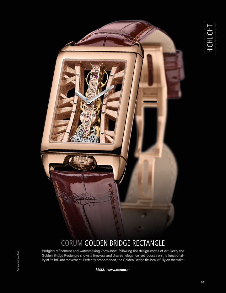 CORUM Golden Bridge Rectangle