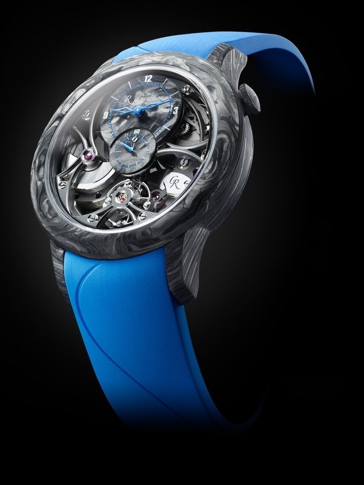 Carbonium case on the Romain Gauthier Micro-Rotor Skeleton