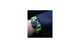 The New Oktopus Double Date Carbon Green by Linde Werdelin