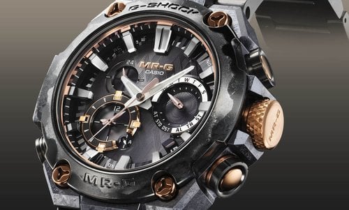 New Casio MR-G model infused with Japanese katana sword aesthetics