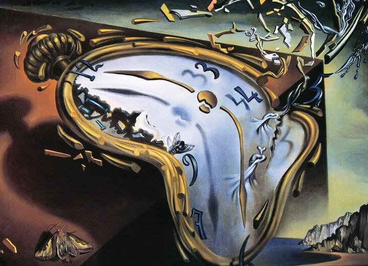 Salvador Dali: Soft watch at the time of the first explosion