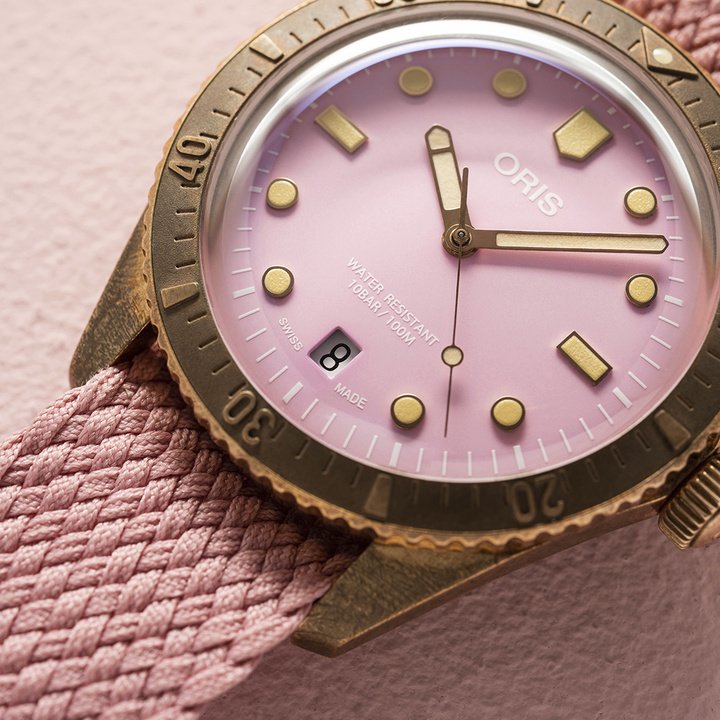 The Oris Cotton Candy now comes with a recycled strap