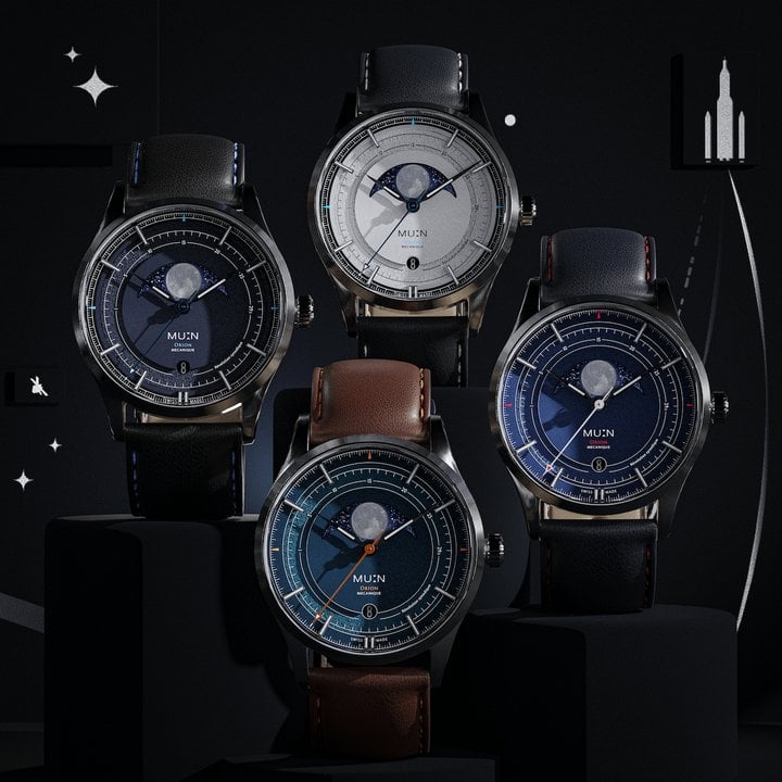 Mu:n returns with the Orion Swiss-made moonphase watch