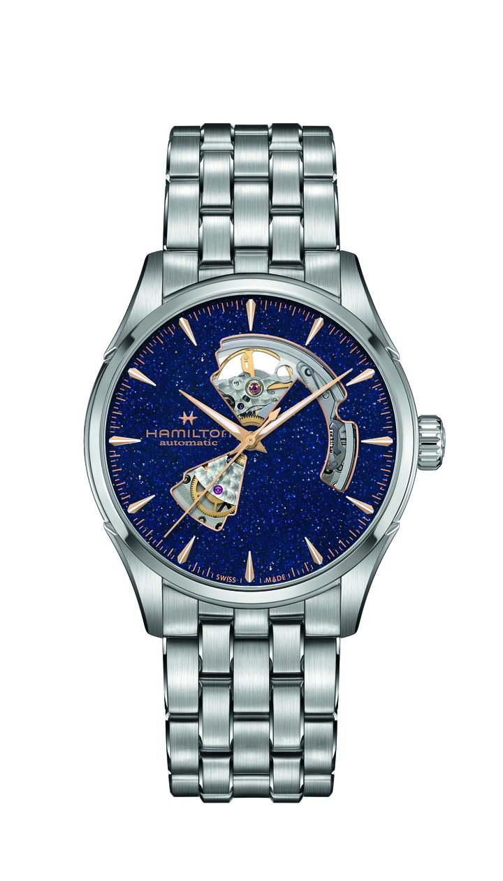 Hamilton Jazzmaster Open Heart with all-new aventurine-inspired dial