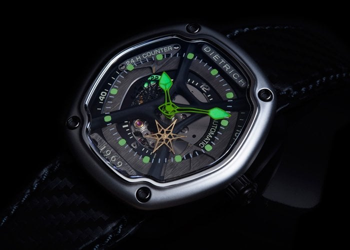 Dietrich Watch OT-2 Carbon Colour Organic Time Carbon Colour | W Hamond  Luxury Watches