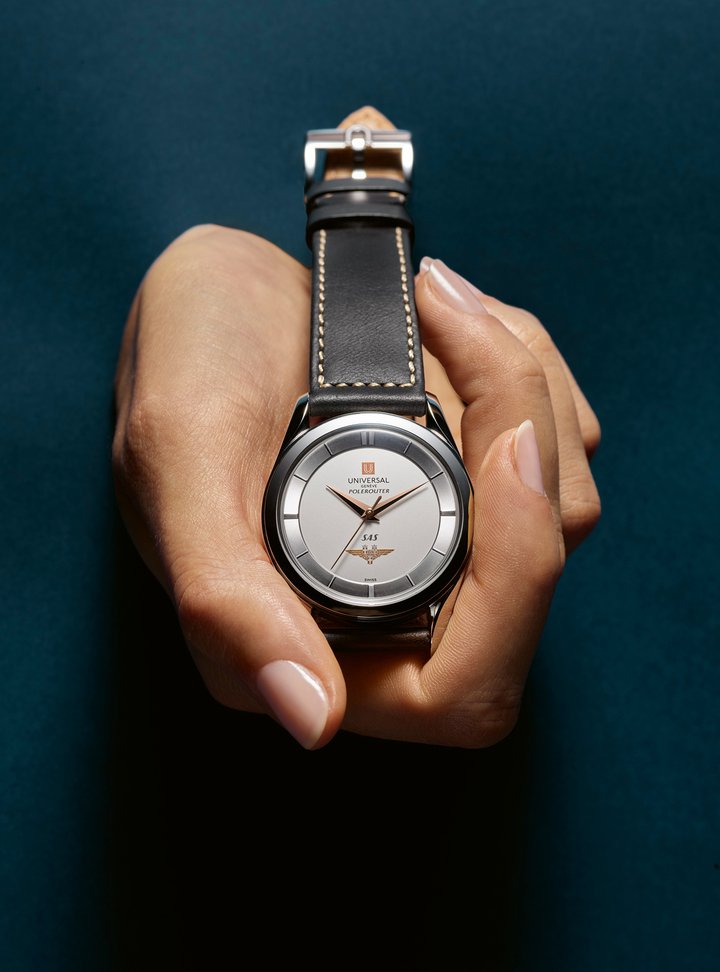 In honour of the 70th anniversary of the first Scandinavian Airlines System (SAS) flight over the North Pole from Copenhagen to Los Angeles in 1954, Universal Genève has released three special tribute Polerouter SAS watches ahead of the storied brand's revival in 2026.