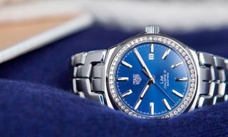 TAG HEUER LINK 41MM WITH DIAMOND BEZEL