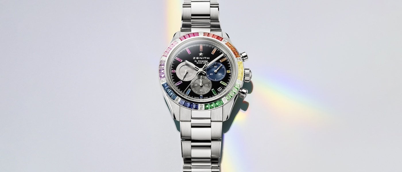 Zenith presents a new rainbow version of its Chronomaster Sport 