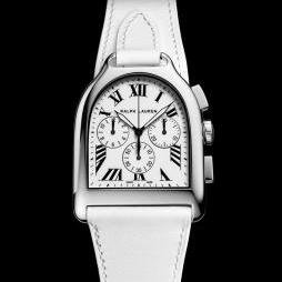 STIRRUP (Large Model - Steel - White Dial) by Ralph Lauren