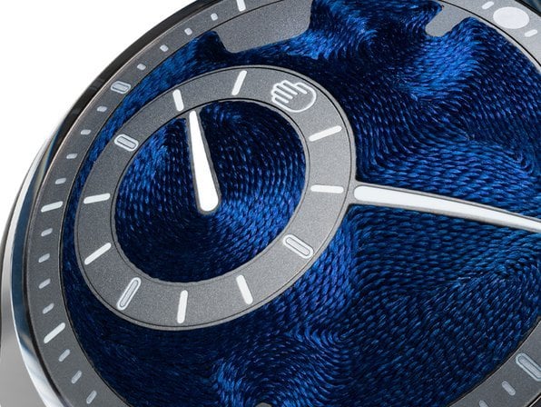 Ressence Type 8 Indigo: the passage of time in threads of blue