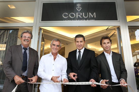 Inauguration of the first Corum boutique in Geneva
