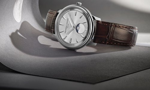 Frederique Constant Classics Moneta Moonphase elevates quartz appeal