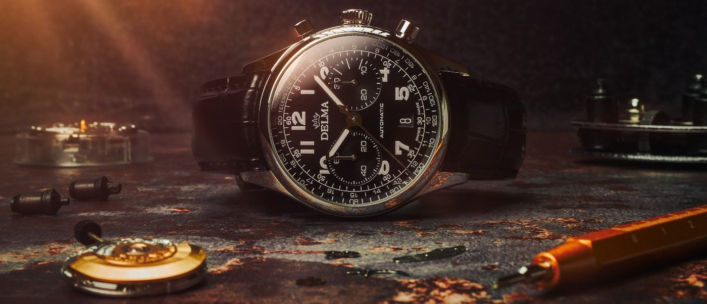 A limited edition of the Delma Heritage Chronograph