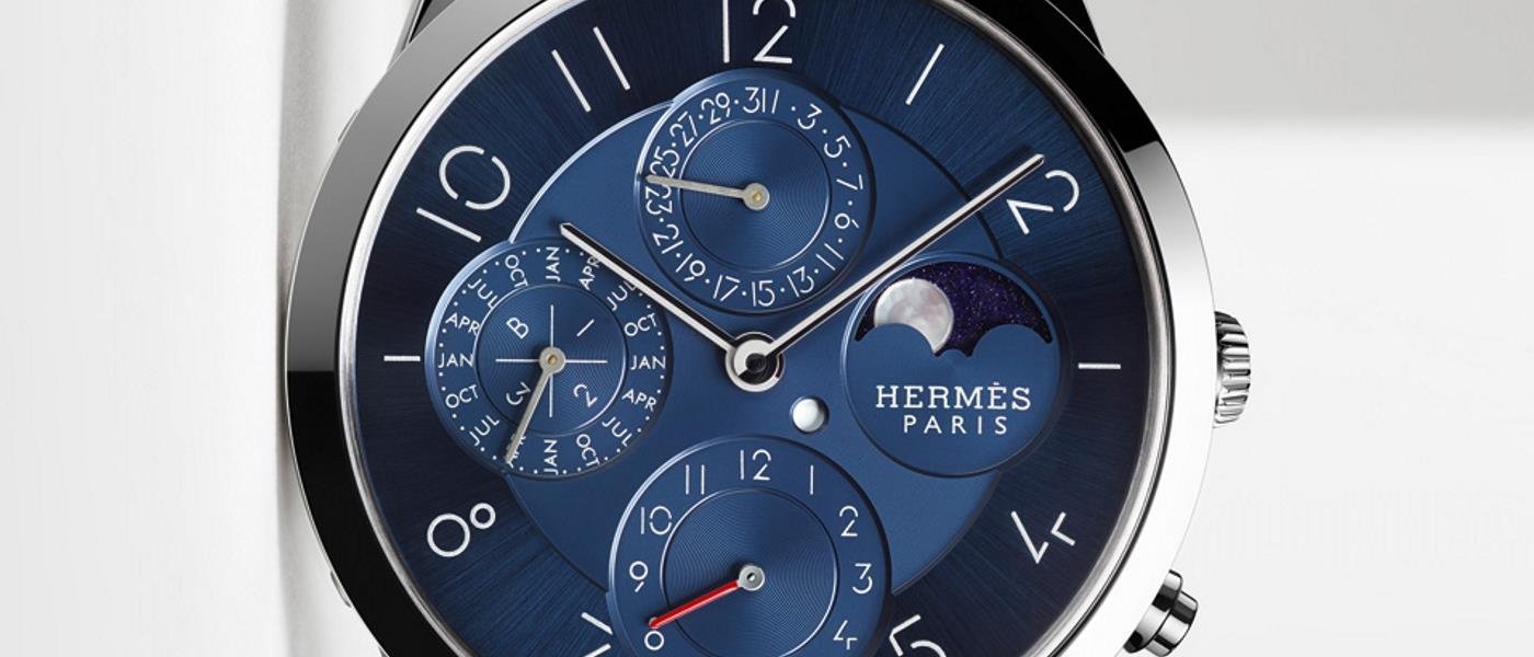 HERMÈS Slim Quantième Perpétuel Platine