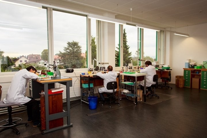 The Epos assembly workshop in Lengnau.