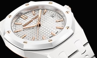 Audemars Piguet's first 34mm Royal Oak Selfwinding in white ceramic 