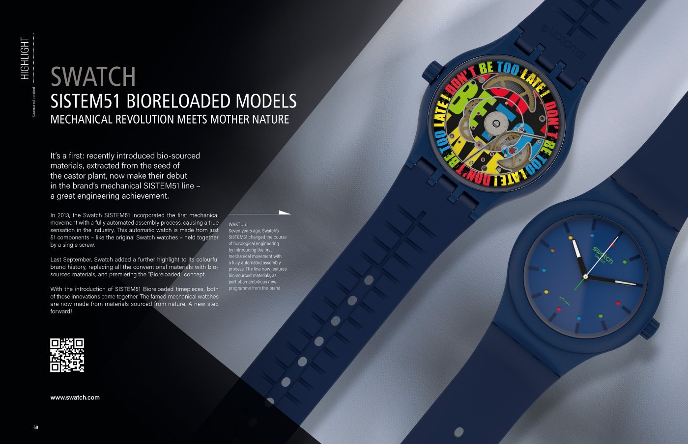 Swatch SISTEM51 Bioreloaded models