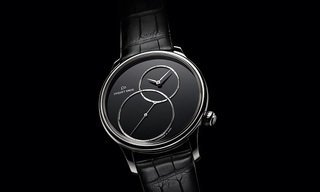 Jaquet Droz, black and off-centered