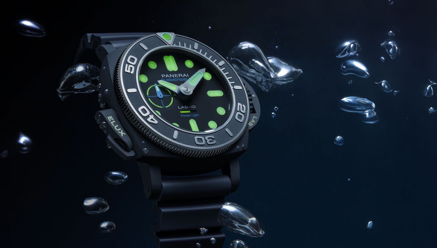 Panerai introduces the Submersible Elux LAB-ID in patented luminescence