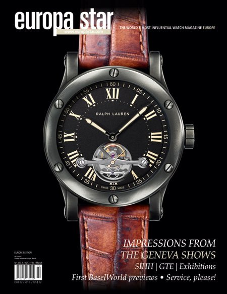 En couverture d'Europa Star Numéro 1/2013: Ralph Lauren's watchmaking safari