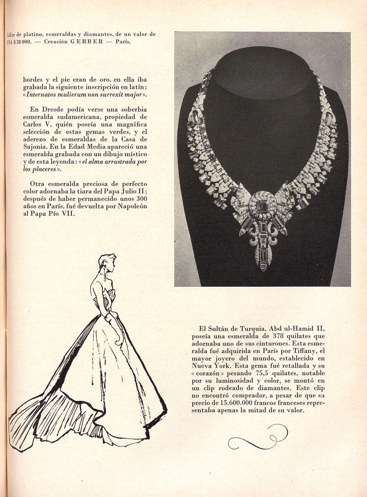 During the 20th century, the brand confirmed jewellery as its core business. The house is described as the largest jeweller in the world in this 1953 archive issue of the Europa Star edition for Latin America, Estrella del Sur.