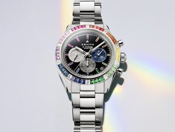 Zenith presents a new rainbow version of its Chronomaster Sport