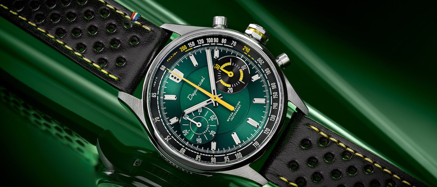 Depancel shifts gears with Allure Manual Chronograph British Racing Green