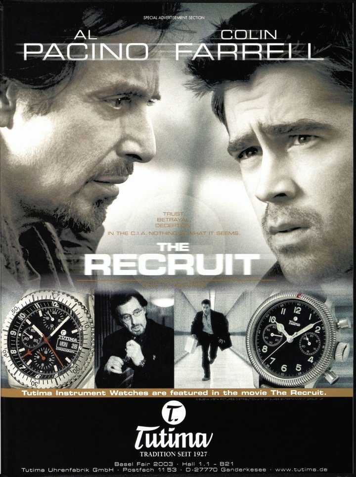 The brand appeared on-screen in the 2003 spy thriller The Recruit, starring Al Pacino and Colin Farrell