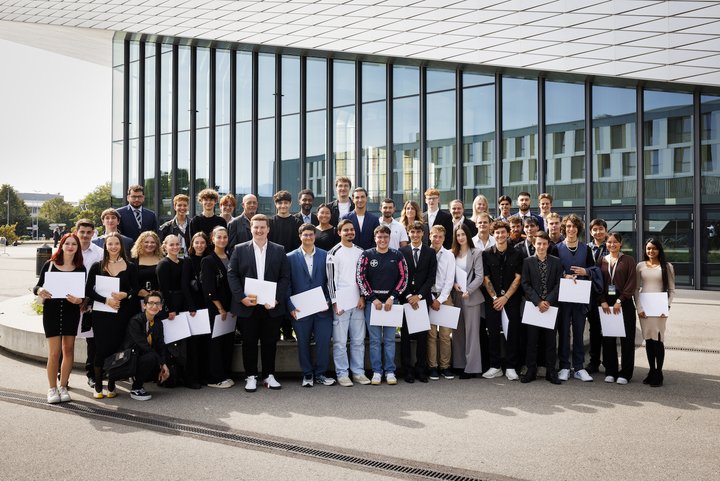 Winners of the Concours de Réglage 2023 taking part in the SSC Study Seminar. No fewer than 114 candidates from 23 training centres took part in this edition.
