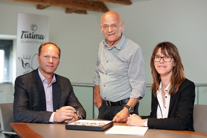 The Delecate family has been at the helm since 1960. Dieter Delecate (centre), with son and manging director Joerg Delecate, and daughter and marketing and public relations director Ute Delecate.