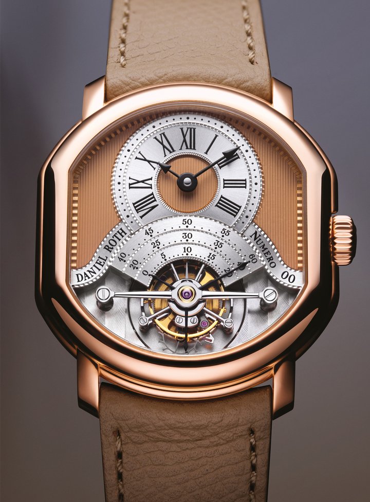 Daniel Roth Tourbillon Rose Gold with a guillochage en ligne dial