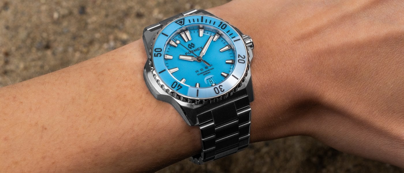 Formex Reef 39.5mm Bahama Blue Automatic COSC 300m: ready for summer
