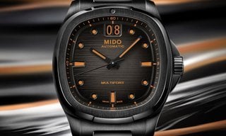 Mido Multifort TV Big Date in signature colour palette