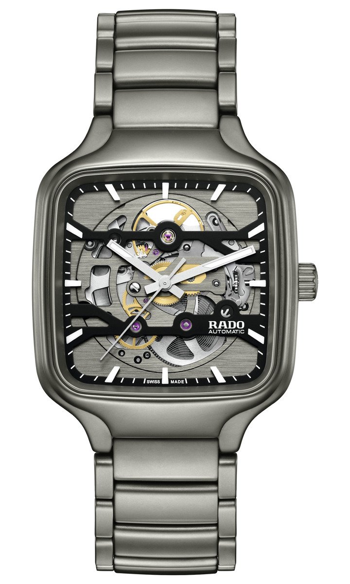 New trio of the Rado True Square Skeleton