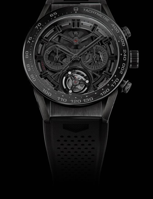 TAG Heuer Carrera Heuer-01 Full Black Matt Ceramic Watch For CHF7,000