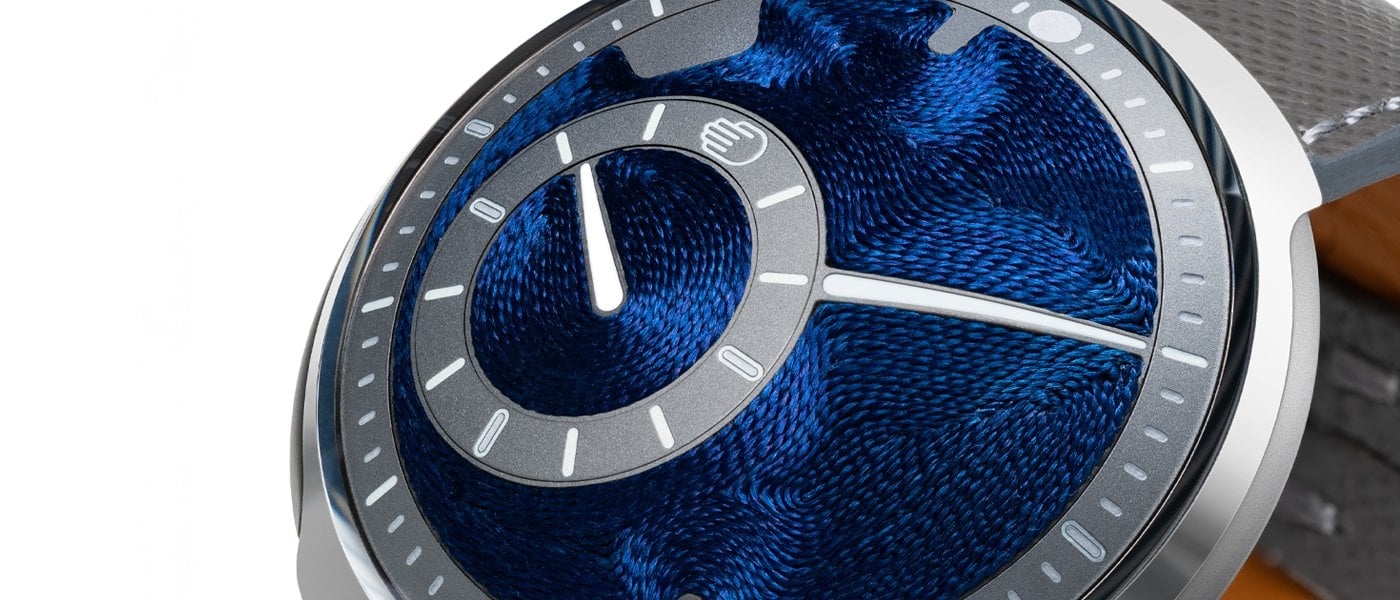 Ressence Type 8 Indigo: the passage of time in threads of blue