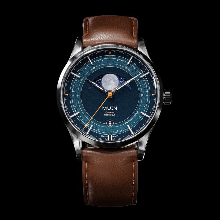 Mu:n returns with the Orion Swiss-made moonphase watch